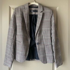 ZARA Plaid Blazer